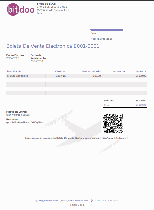 Imagen de Odoo y bloque de texto